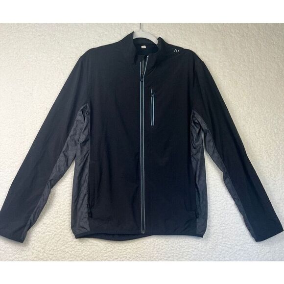 Lululemon Jacket Mens Black Surge Stowaway‎ Convertible Zip Coat Men Size Small - Picture 1 of 7